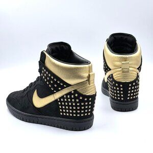 Nike Wmns Dunk Sky High Studs QS 'Black Metallic Gold'